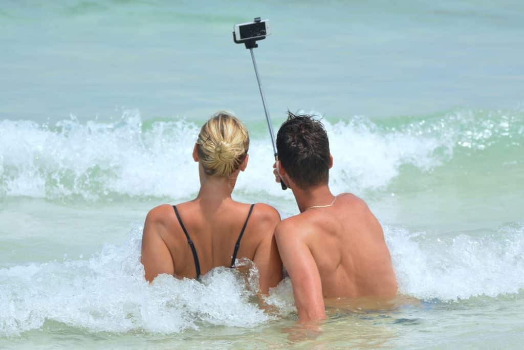 Selfiestick Wasser